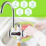 ATWFS Electric Kitchen Water Heater Tap Instant Hot Water Faucet Heater Cold Heating Faucet Tankless Instantaneous Water Heater