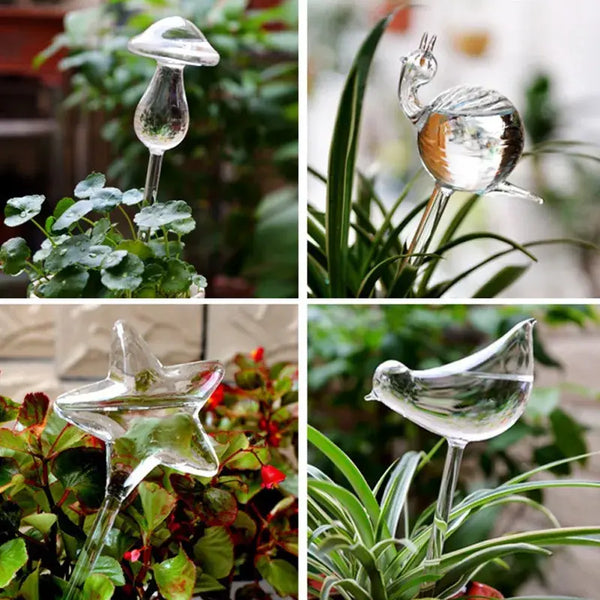 Glass Bird Watering Device
